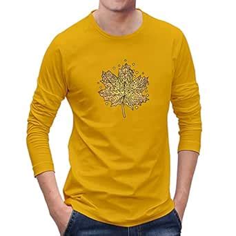 Buy OPLU Men's Regular Fit Mandala Leaf Design Cotton Graphic Printed ...