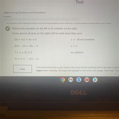 HELP ASAP!! Match each equation on the left to its solution on the ...