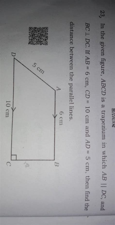 bears a prime number. 3. In the given figure, ABCD is a trapezium in ...
