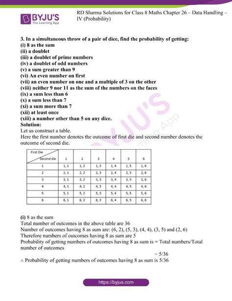 Image result for Probability Class 8