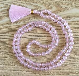 Gemstone Industry Rose Quartz Crystal Mala Clear Quartz Crystal Mala ...
