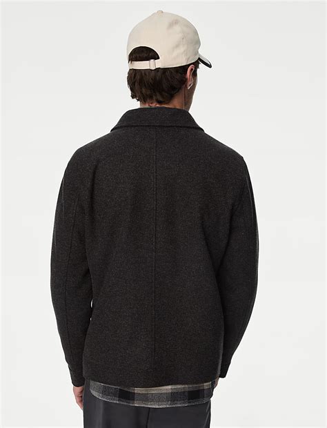 Buy Collared Shacket at Marks & Spencer