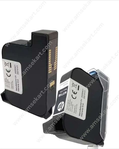 AMS Original HP 2590 W3T10B Black Solvent Ink Cartridge for TIJ ...