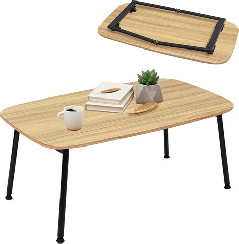Amazon.com: Folding Coffee Table, Portable Floor Table for Sitting on ...