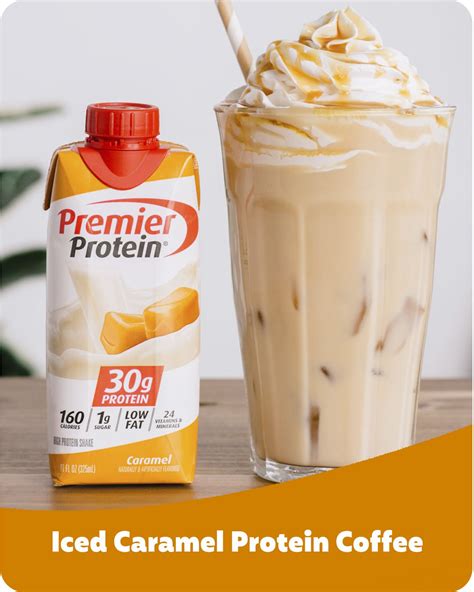 Iced Caramel Protein Coffee | Protein drink recipes, Protein shake ...