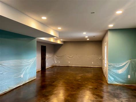 Colored Concrete Floors Basements