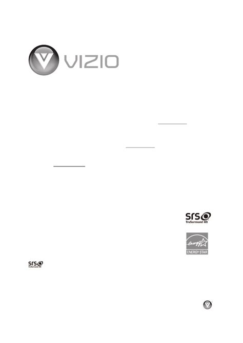 User manual VIZIO VX200E (English - 55 pages)