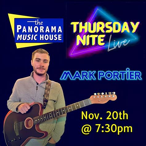 Mark Portier at Panorama Music House (Thu, 11/20/25), Panorama Music ...