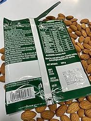 Tata Sampann Pure California Almonds Whole, 200g, Real Nuts, High in ...