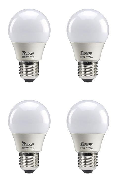 Buy Syska SSK-PAG-9W-Base E27 9-Watt LED Bulb (Pack of 4, Cool Day ...