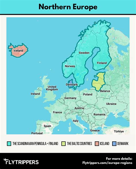 Europe Regions Map