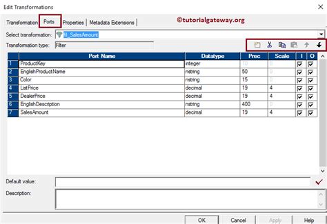 Informatica Filter 的图像结果