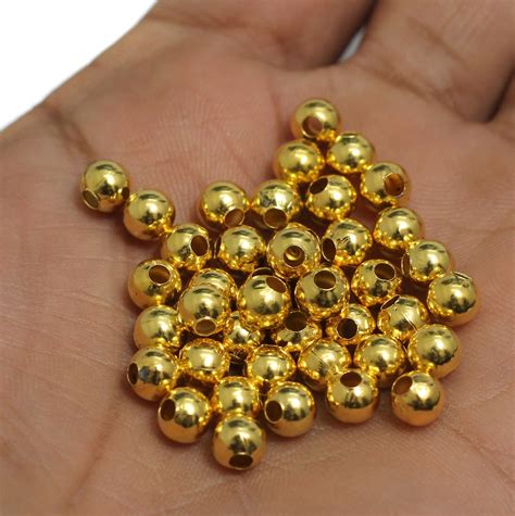 100 Gm 3-6mm Golden Metal Balls