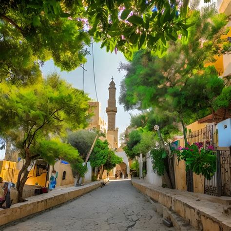 A beautiful city in Palestine. buildings surrounded...