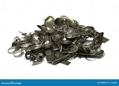 Scrap sterling silver stock photo. Image of gray, fine - 21808314