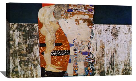 Gustav Klimt Painting Wall Art The Three Ages of Woman Canvas Art ...