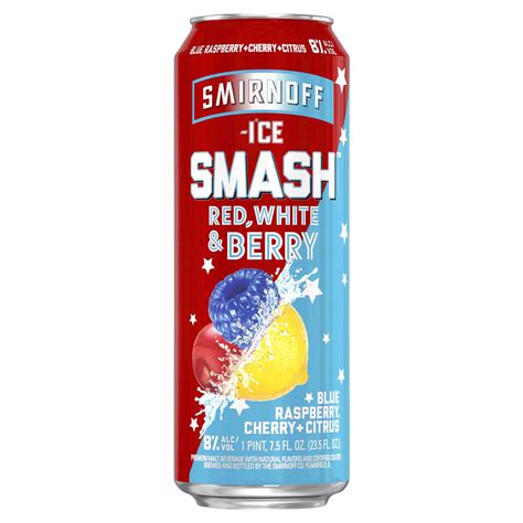 Smirnoff Smash Red White & Berry 12/24 oz cans - Beverages2u