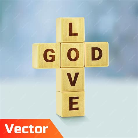 Premium Vector | God is love concept crossword of love god crossword of ...