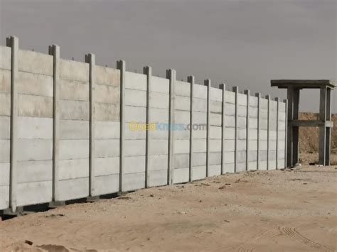 Murs de clôtures en béton préfabriqué - Tlemcen Algérie
