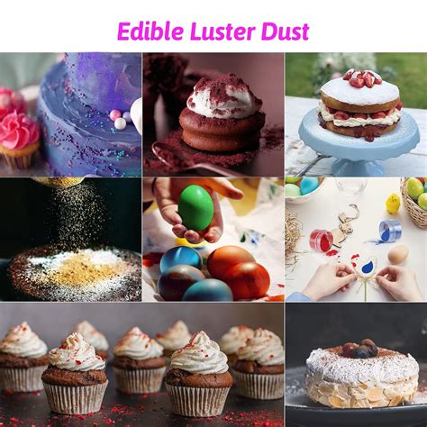 Buy Edible Glitter Rose Gold Dust for Drinks: SIMEKKO Luster Dust ...