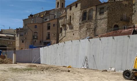 Savallà del Comtat crea un mur de contenció per evitar futurs ...