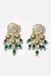 Buy Gold Plated Diamonds, Stones, Ornate Fleur Trinket Jade Embellished ...
