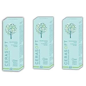 Aesthetic Shine CERASOFT Moisturizing Cream 60g Pack of 3 : Amazon.in ...