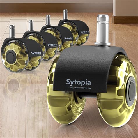 Snapklik.com : Office Chair Wheels, 2 Inch Rubber Rollers, Blade Style ...