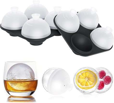 Amazon.com: Whiskey Ice Ball Molds, HONYAO Ice Ball Maker Mold 100% ...