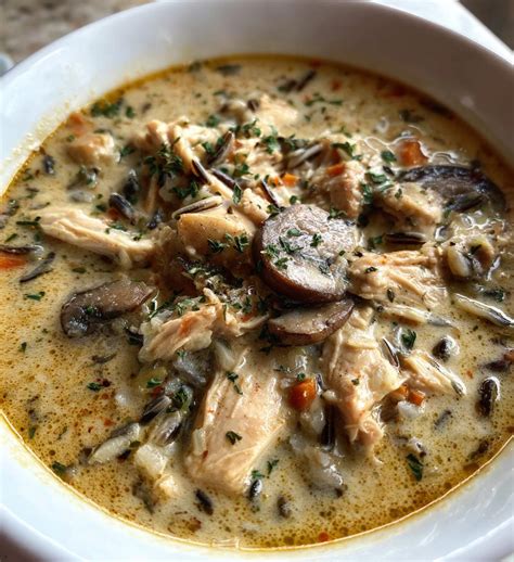 Creamy Mushroom Chicken and Wild Rice Soup for Cozy Nights – Vihaad Recipes