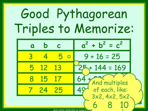 PPT - Pythagorean Triples Drill - Beat the Computer! PowerPoint ...