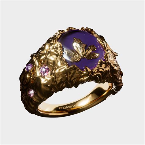 Baco - Purple Gold Ring – KUURTH