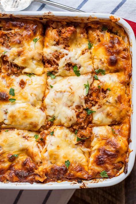Ground Beef Lasagna Casserole at Zane Stirling blog