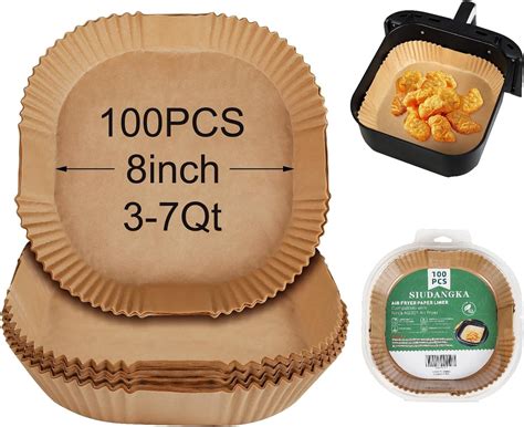 Buy zombula Air Fryer Disposable Paper Liner, 100Pcs Disposable Air ...