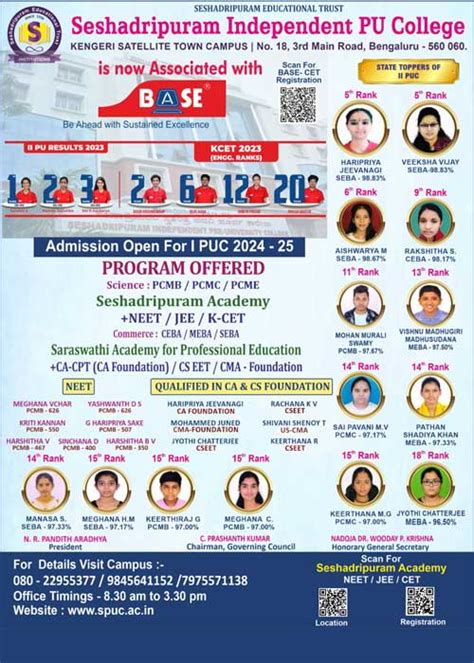 Best PU Colleges in Bangalore | SPUC Kengeri