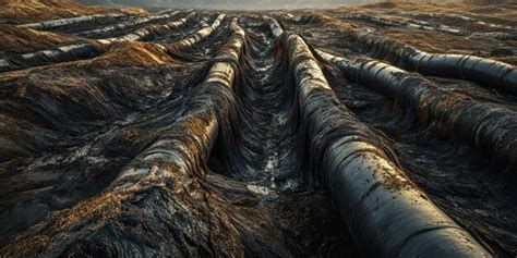 Massive networks of oil pipelines snaking through fragile ecosystems ...