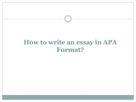 Image result for APA Conventions Essay Tutorial