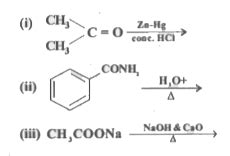 Complete the following equations: