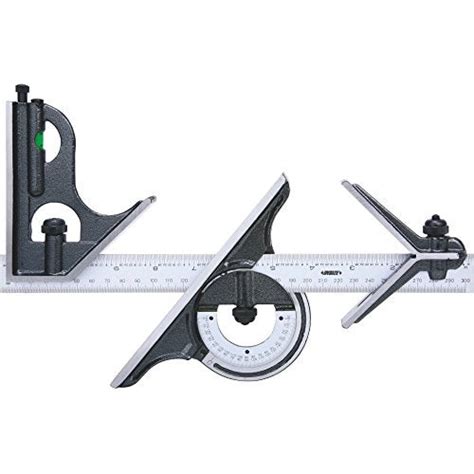 Combination Square Set with Protractor | Multi-Purpose Precesion Measu ...