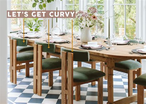 Curved Back Dining Room Chairs