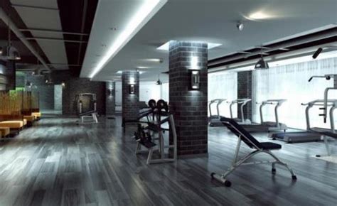 杭州1200平方健身房装修设计效果图案例-健身房设计-浙江国富装饰