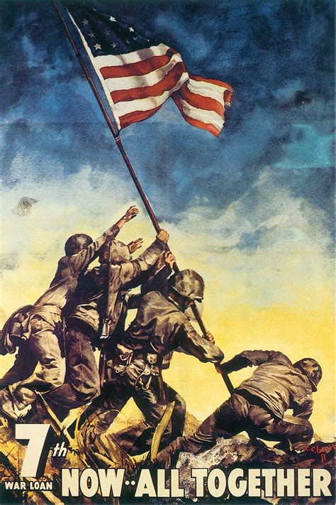 Buy - Now All Together Iwo Jima Vintage World War II Two WW2 WWII USA ...