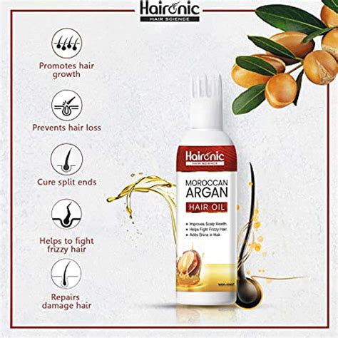 Buy HAIRONIC HAIR SCIENCE MOROCCAN ARGAN HAIR OIL - 100ML Online & Get ...