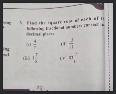 Find the square root of 98 correct to 3 decimal places. | Filo