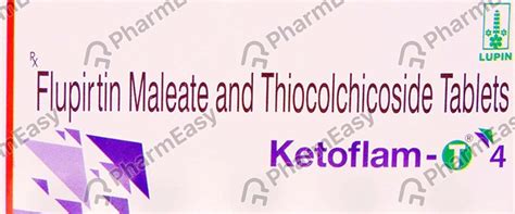 Buy Ketoflam T 4mg Strip Of 10 Tablets Online at Flat 15% OFF | PharmEasy
