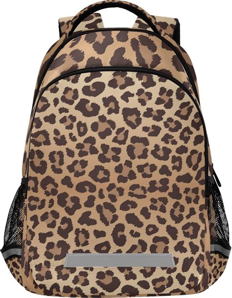 Glaphy Leopard Cheetah Print Backpack Laptop School Book Bag ...
