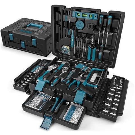 Sundpey 379-PCs Home Tool Kit - Portable Complete Household and Auto ...