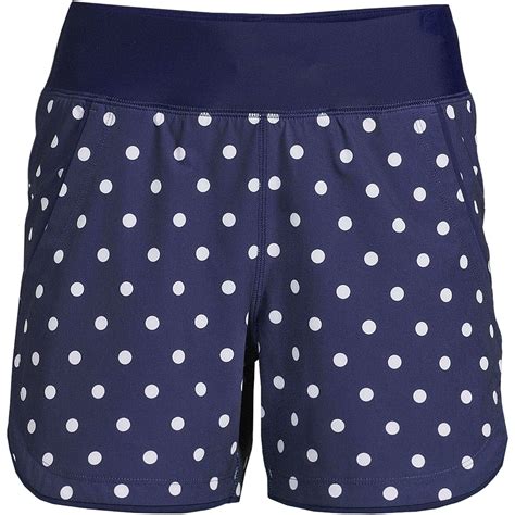 NWT Lands' End Womens 5" Elastic Waist Board Shorts w/Liner Size 18W ...