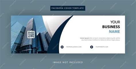 Design of simple facebook cover template | Premium Vector
