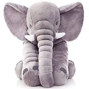 Ryttir 24 Inch Fuzzy Large Elephant Stuffed Animal, Soft Stuffed ...
